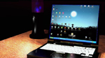 Laptop with Lavalamp