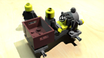 Lego car test render rear view