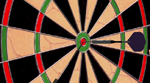 Dartboard and Dart close